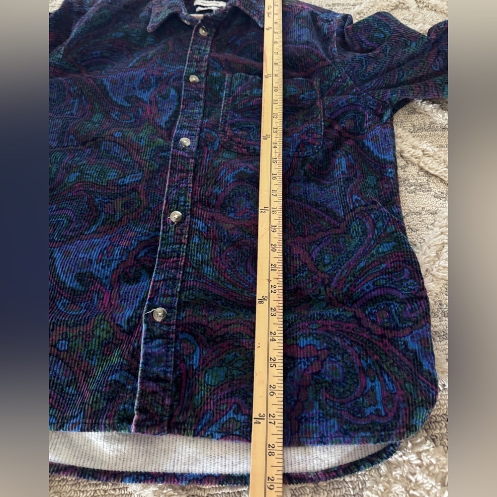 Urban Outfitters Multicolor Corduroy Shirt Size Medium - Picture 10 of 10